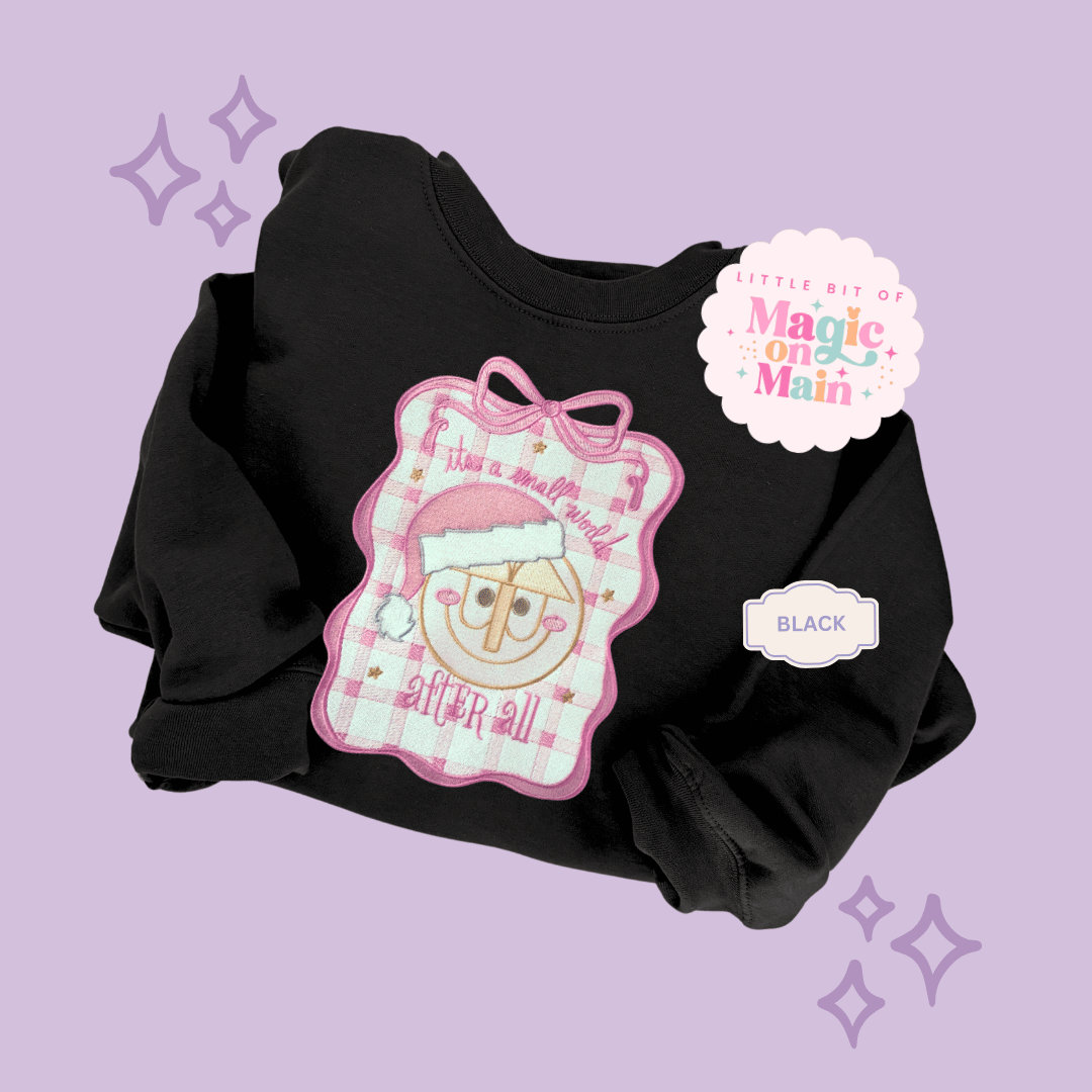 EMBROIDERED SML WORLD COQUETTE - EXCLUSIVE TO MoM - ADULT SWEATSHIRT