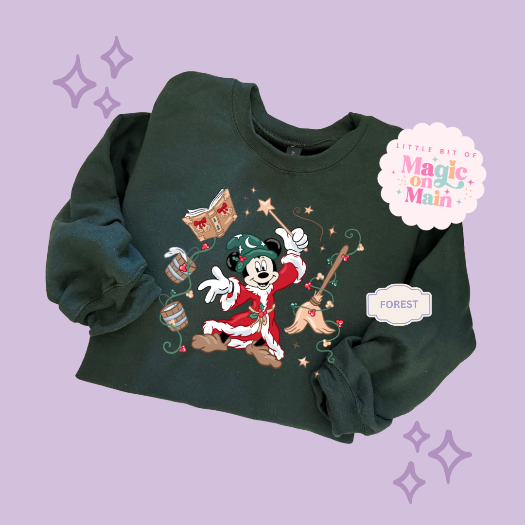 PRINTED CHRISTMAS SORCERER - ADULT SWEATSHIRT