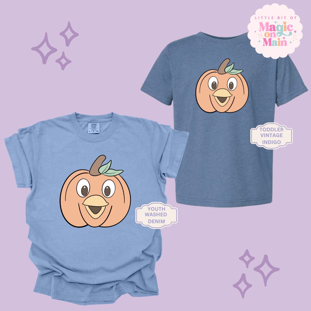 PRINTED ORANGE BIRD PUMPKIN - YOUTH/TODDLER