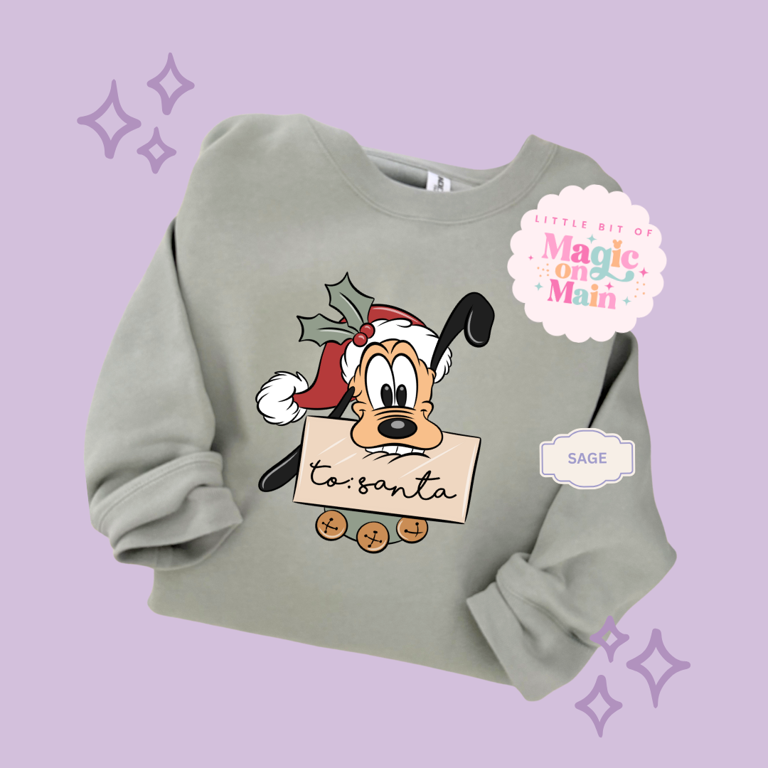 PRINTED PLUTO CHRISTMAS - ADULT SWEATSHIRT