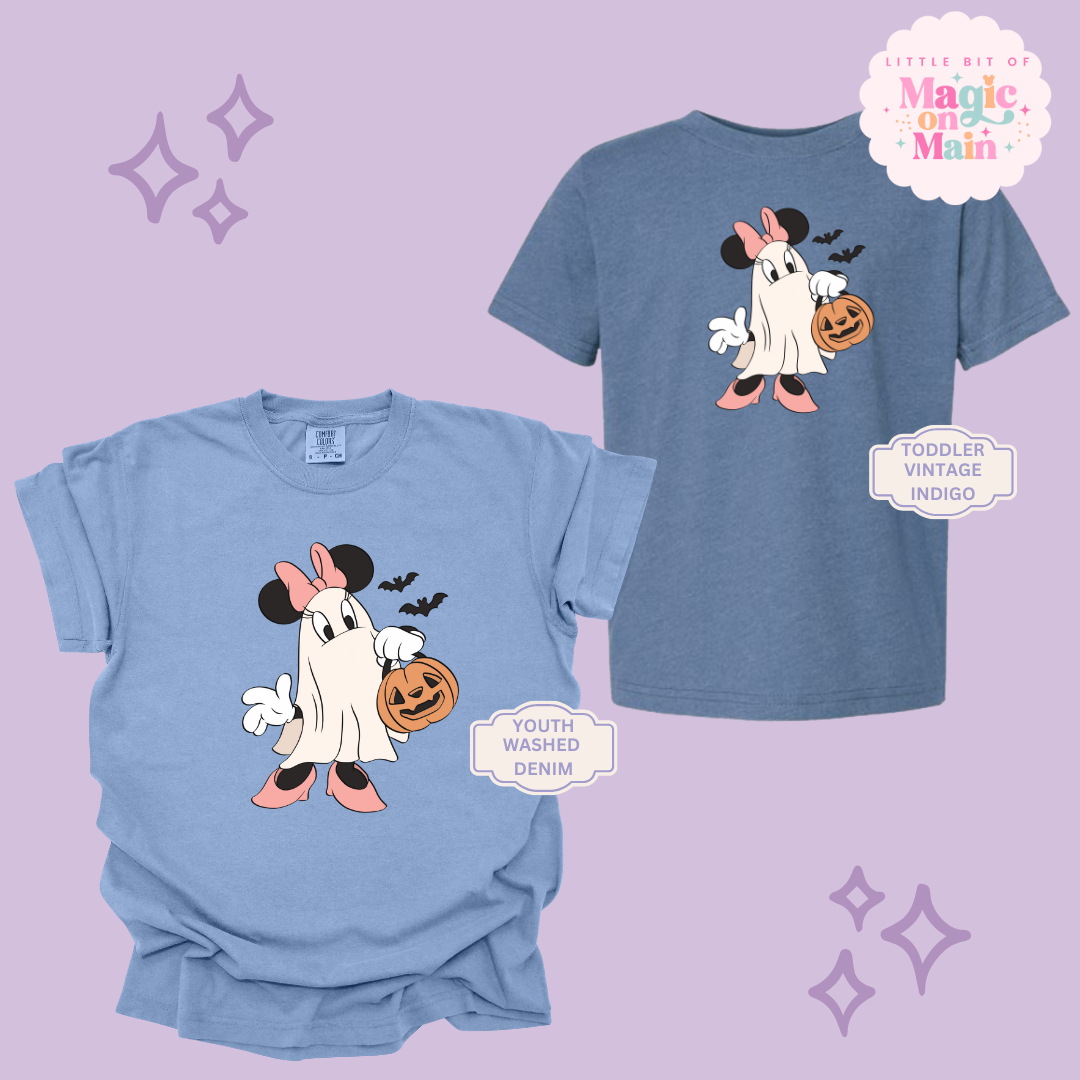 PRINTED GHOST MINNIE - YOUTH/TODDLER