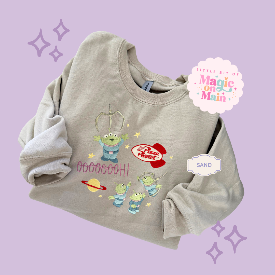 EMBROIDERED ALIENS - EXCLUSIVE TO MoM - ADULT SWEATSHIRT