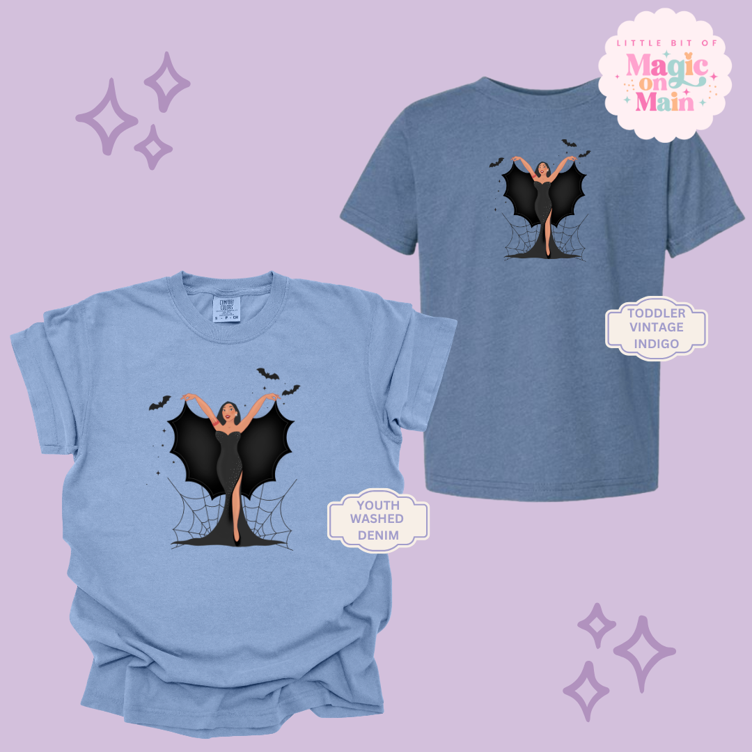 PRINTED SPOOKY POCAHONTAS - YOUTH/TODDLER