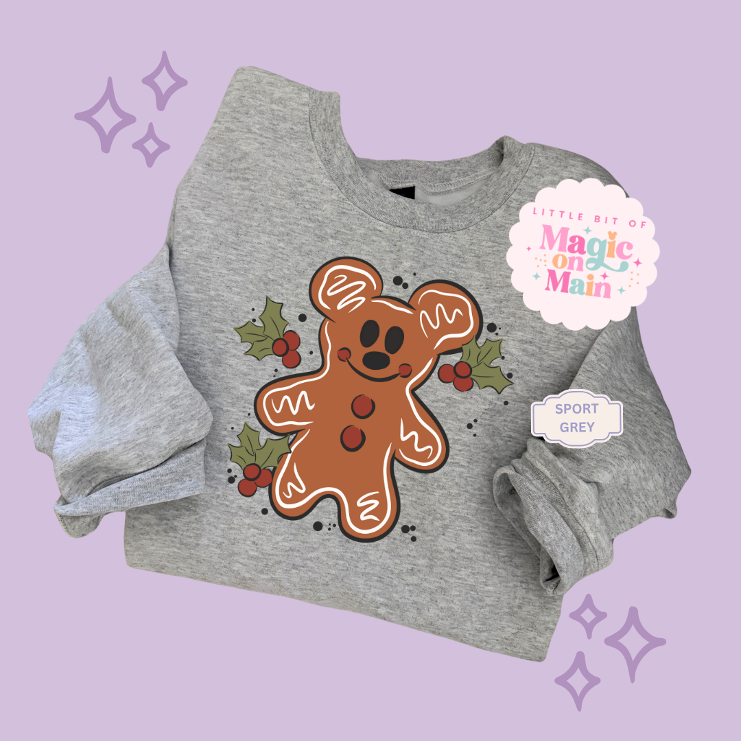 PRINTED GINGERBREAD - ADULT SWEATSHIRT