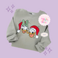 EMBROIDERED DONALD & DAISY CHRISTMAS - ADULT SWEATSHIRT