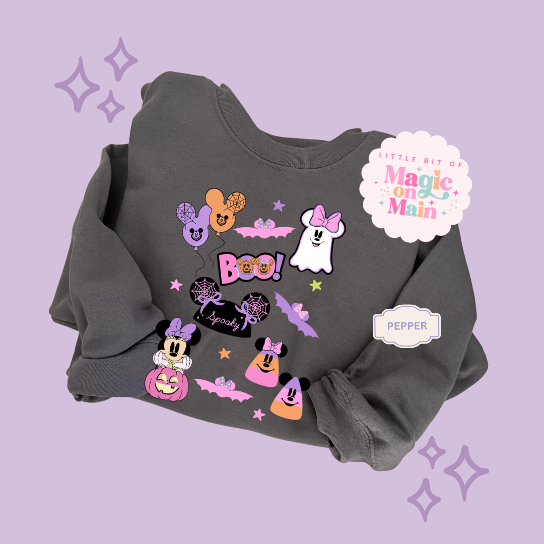 PRINTED GHOULY HALLOWEEN - EXCLUSIVE TO MoM - ADULT SWEATSHIRT 10059