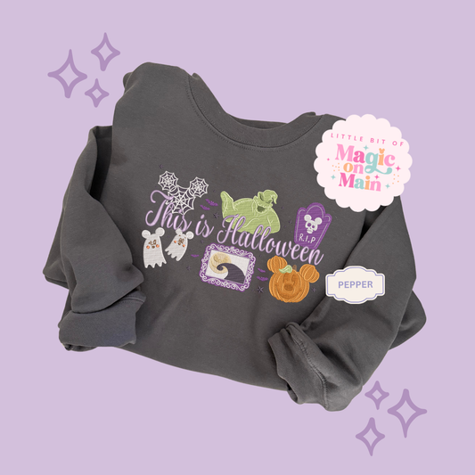 EMBROIDERED THIS IS HALLOWEEN - EXCLUSIVE TO MoM - ADULT SWEATSHIRT
