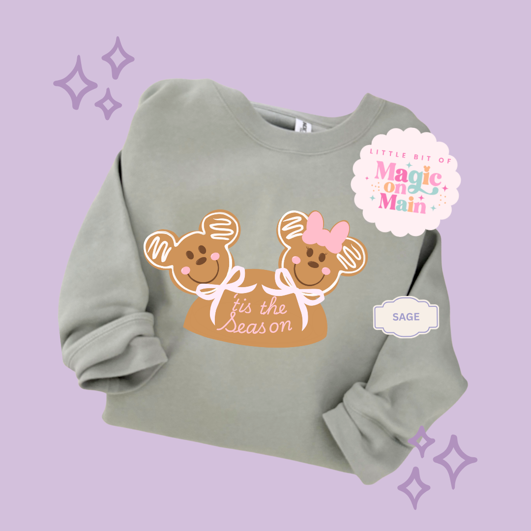 PRINTED MICKEY & MINNIE GINGERBREAD HAT - EXCLUSIVE TO MoM - ADULT SWEATSHIRT