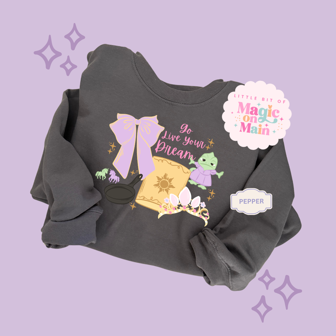 PRINTED GO LIVE YOUR DREAM  - EXCLUSIVE TO MoM - ADULT SWEATSHIRT 10043