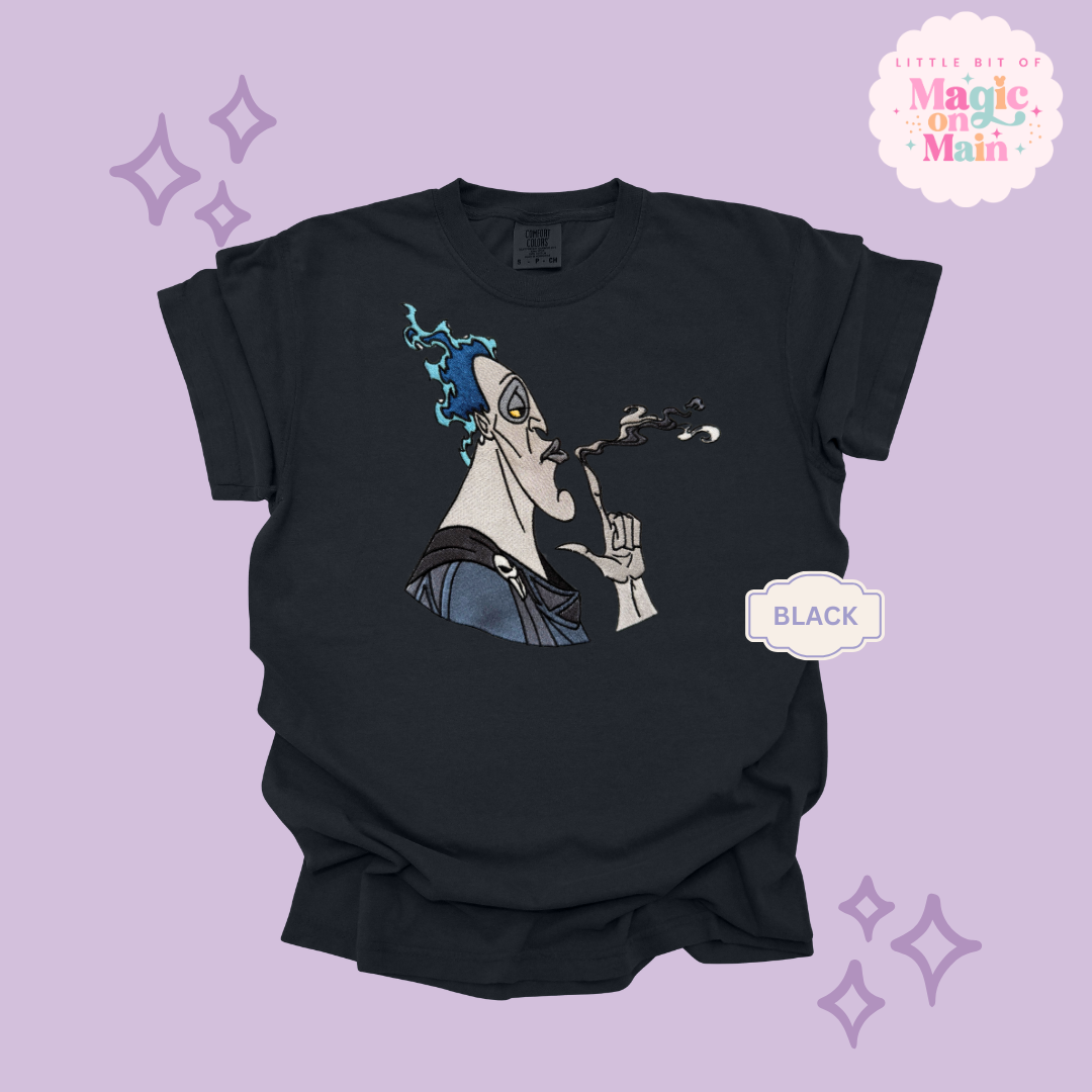 EMBROIDERED HADES  - ADULT T-SHIRT