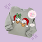 PRINTED DONALD & DAISY CHRISTMAS - ADULT SWEATSHIRT