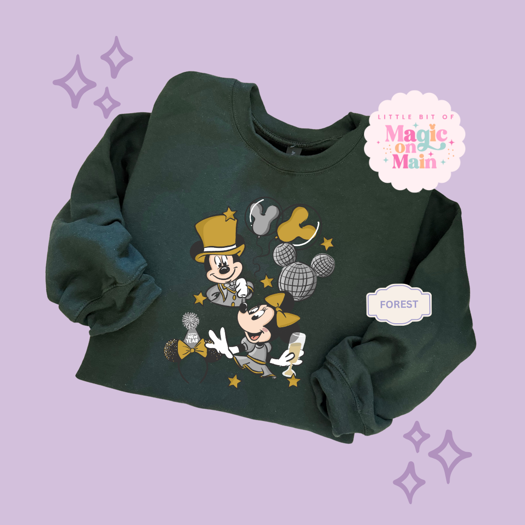 PRINTED NYE SILVER/GOLD - ADULT SWEATSHIRT