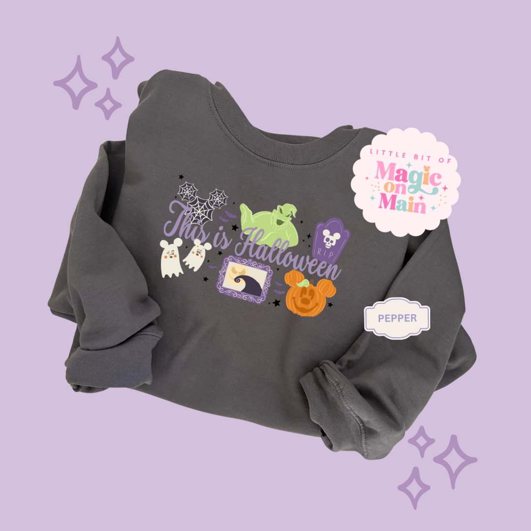 PRINTED THIS IS HALLOWEEN - EXCLUSIVE TO MoM - ADULT SWEATSHIRT