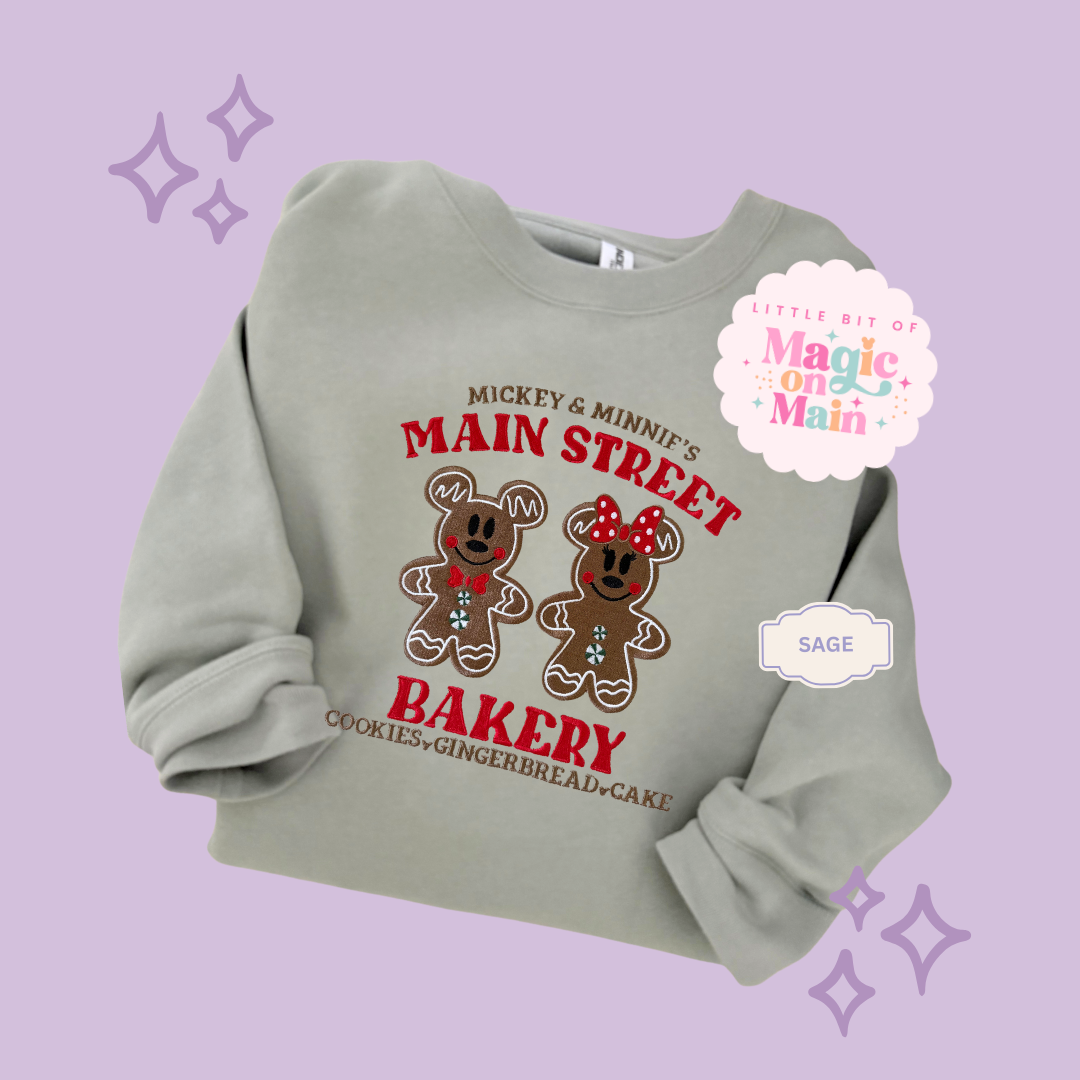 EMBROIDERED MAIN STREET BAKERY 2 - ADULT SWEATSHIRT