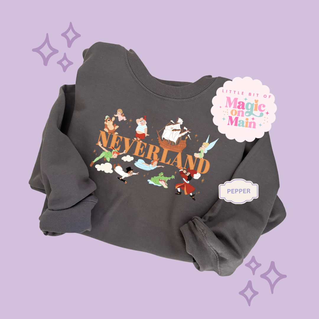 PRINTED NEVERLAND  - EXCLUSIVE TO MoM - ADULT SWEATSHIRT 10049