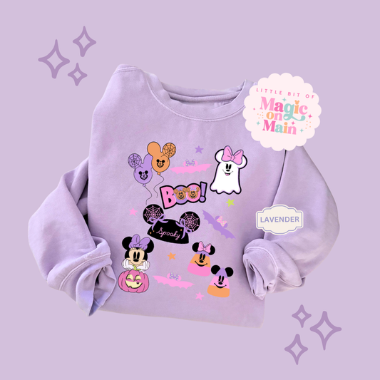 PRINTED GHOULY HALLOWEEN - EXCLUSIVE TO MoM - ADULT SWEATSHIRT 10059