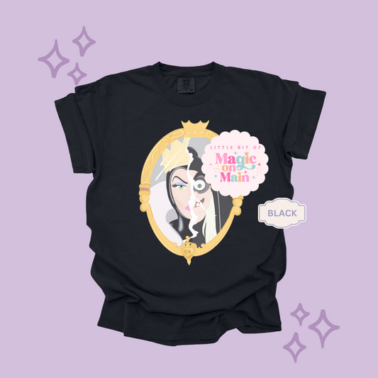 PRINTED EVIL QUEEN MIRROR - EXCLUSIVE TO MoM - ADULT T-SHIRT