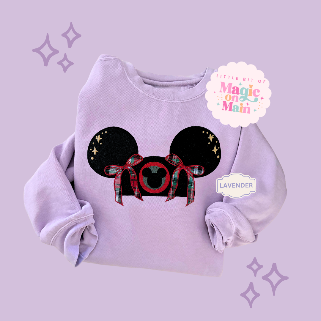 EMBROIDERED APPLIQUE HOLIDAY HAT - EXCLUSIVE TO MoM - ADULT SWEATSHIRT