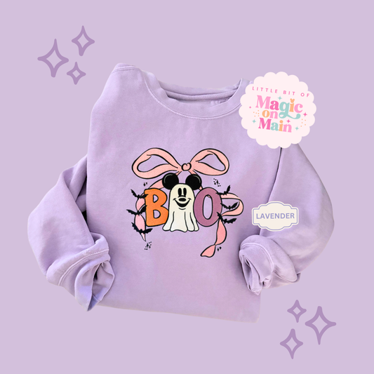 EMBROIDERED BOO - ADULT SWEATSHIRT 10061