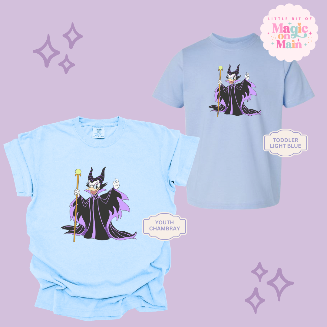 PRINTED MALEFICENT DAISY - YOUTH/TODDLER
