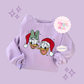 EMBROIDERED MERRY DNLD DAISY - ADULT SWEATSHIRT