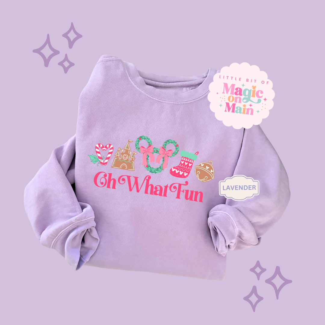 PRINTED OH WHAT FUN - EXCLUSIVE TO MoM - ADULT SWEATSHIRT
