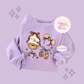 EMBROIDERED POOH COQUETTE - ADULT SWEATSHIRT