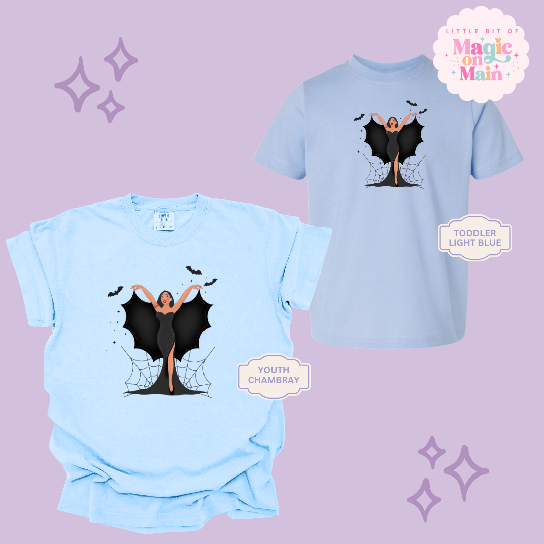 PRINTED SPOOKY POCAHONTAS - YOUTH/TODDLER