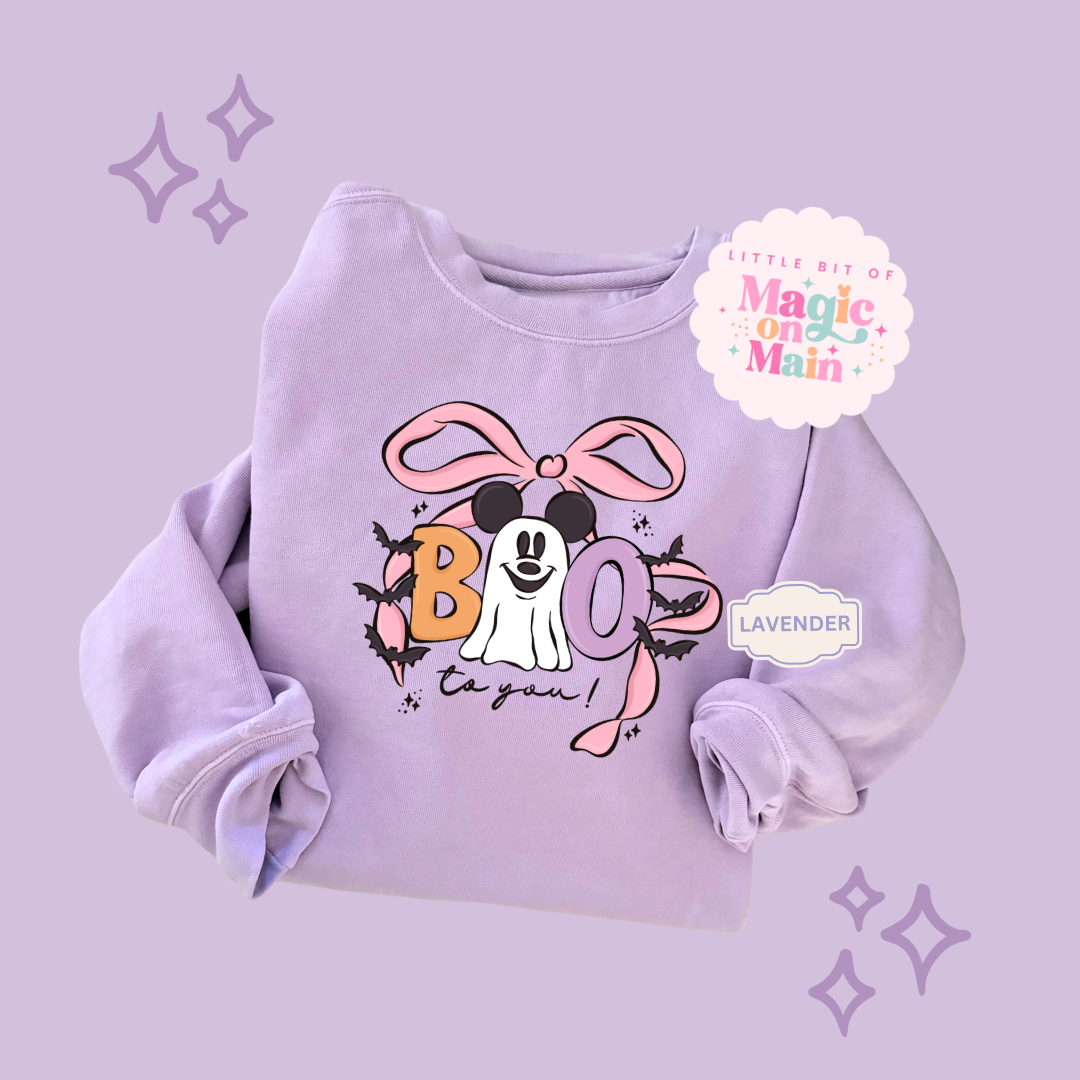 PRINTED BOO - EXCLUSIVE TO MoM - ADULT SWEATSHIRT 10061