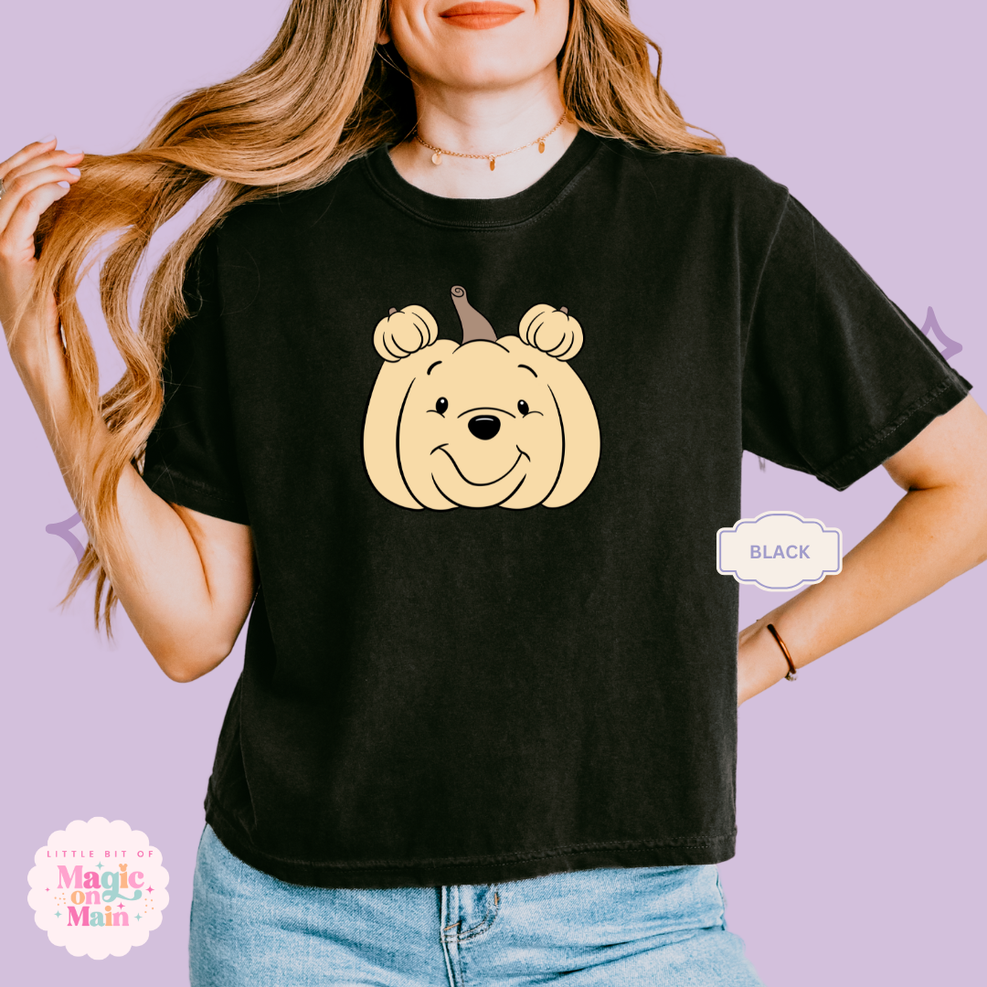 PRINTED POOH PUMPKIN - WOMENS BOXY T-SHIRT