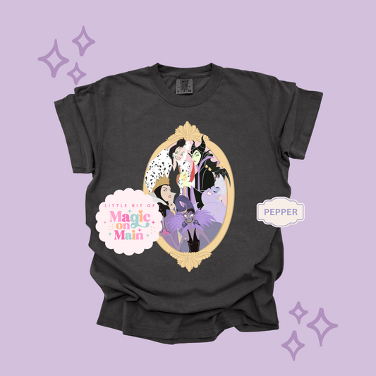 PRINTED VILLAINS COQUETTE - EXCLUSIVE TO MoM - ADULT T-SHIRT