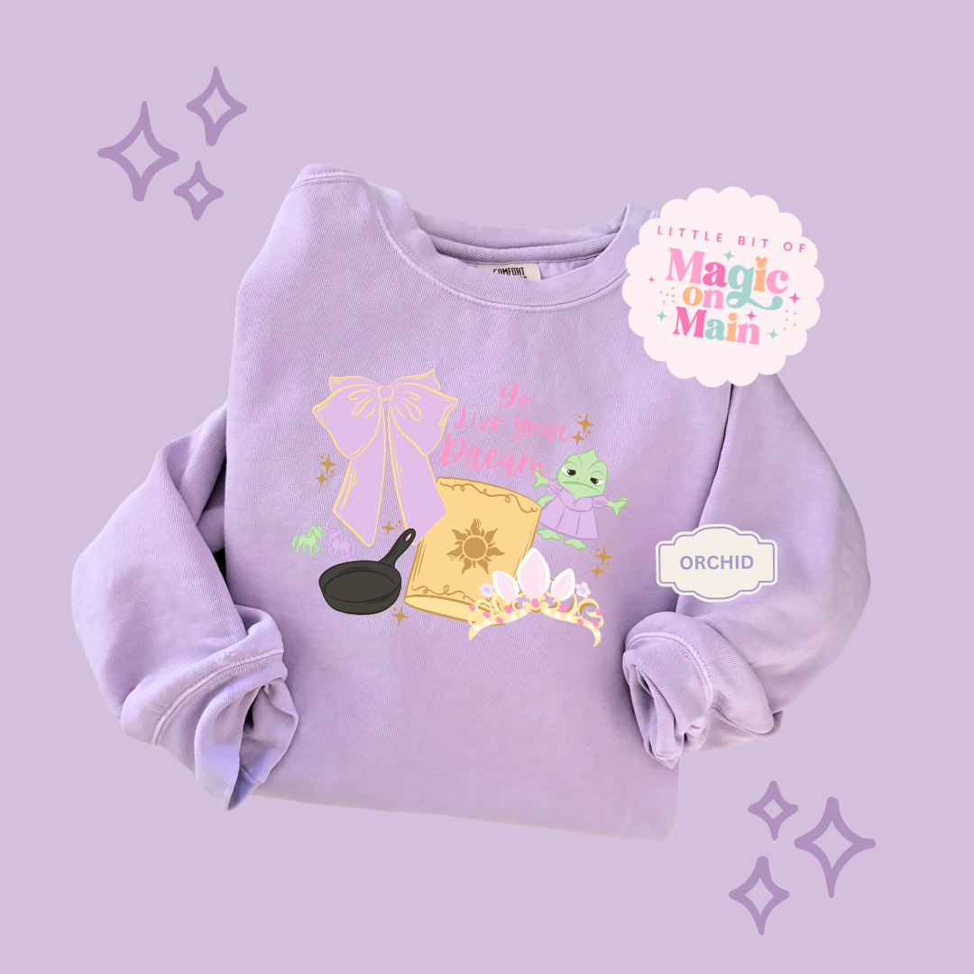 PRINTED GO LIVE YOUR DREAM  - EXCLUSIVE TO MoM - ADULT SWEATSHIRT 10043