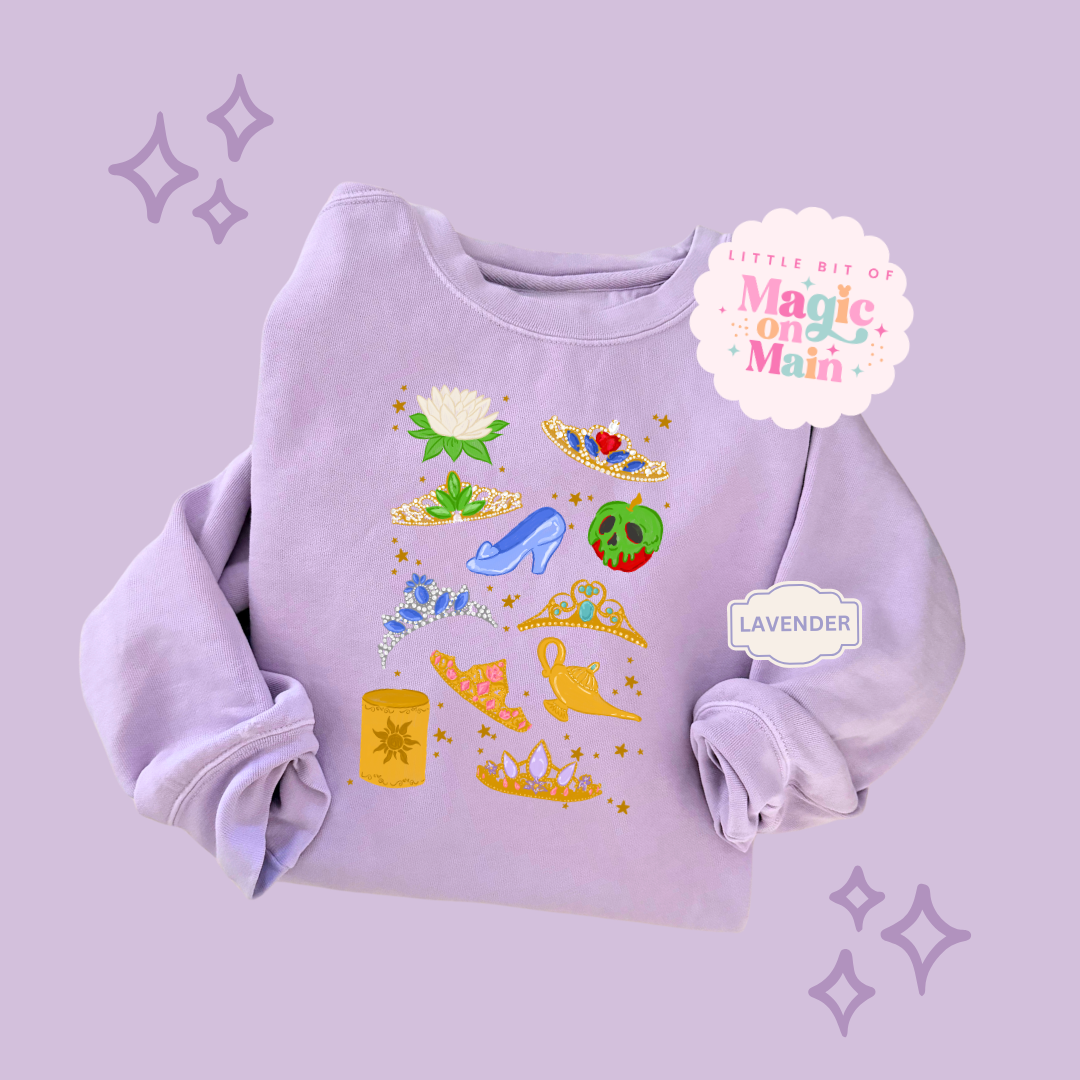 PRINTED PRINCESS ELEMENTS - ADULT SWEATSHIRT 10050