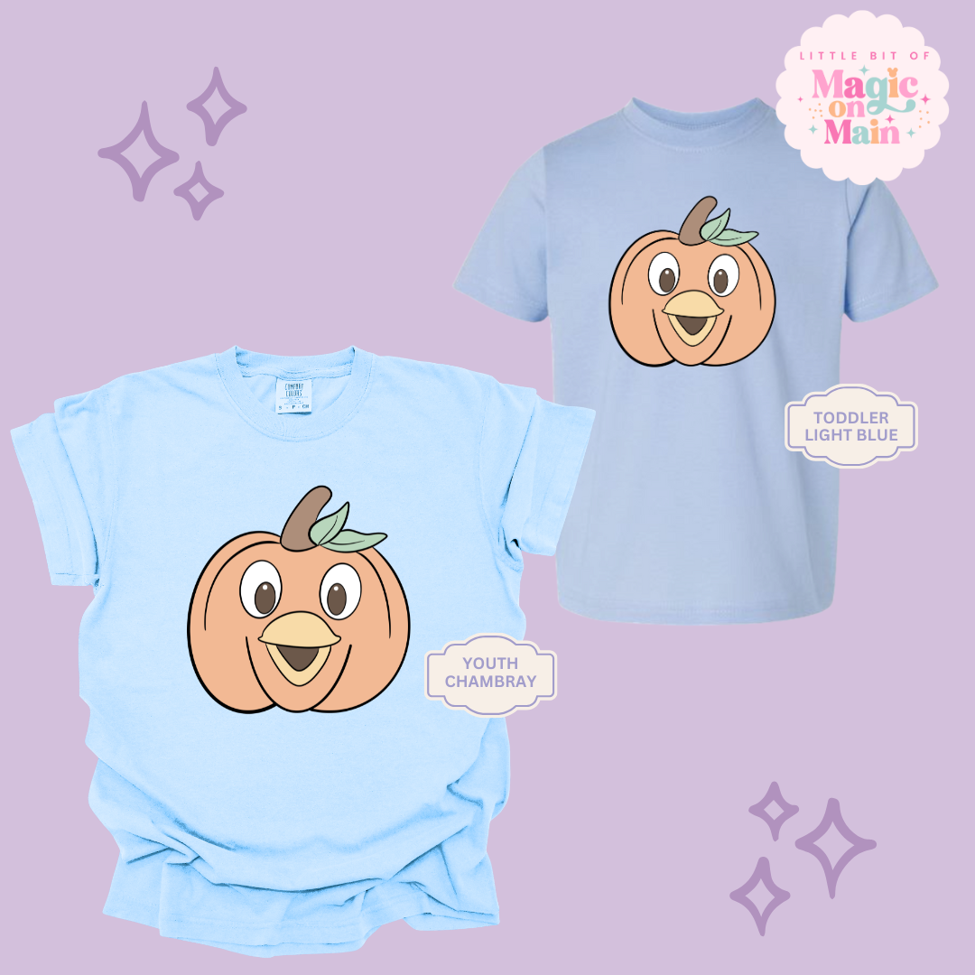 PRINTED ORANGE BIRD PUMPKIN - YOUTH/TODDLER