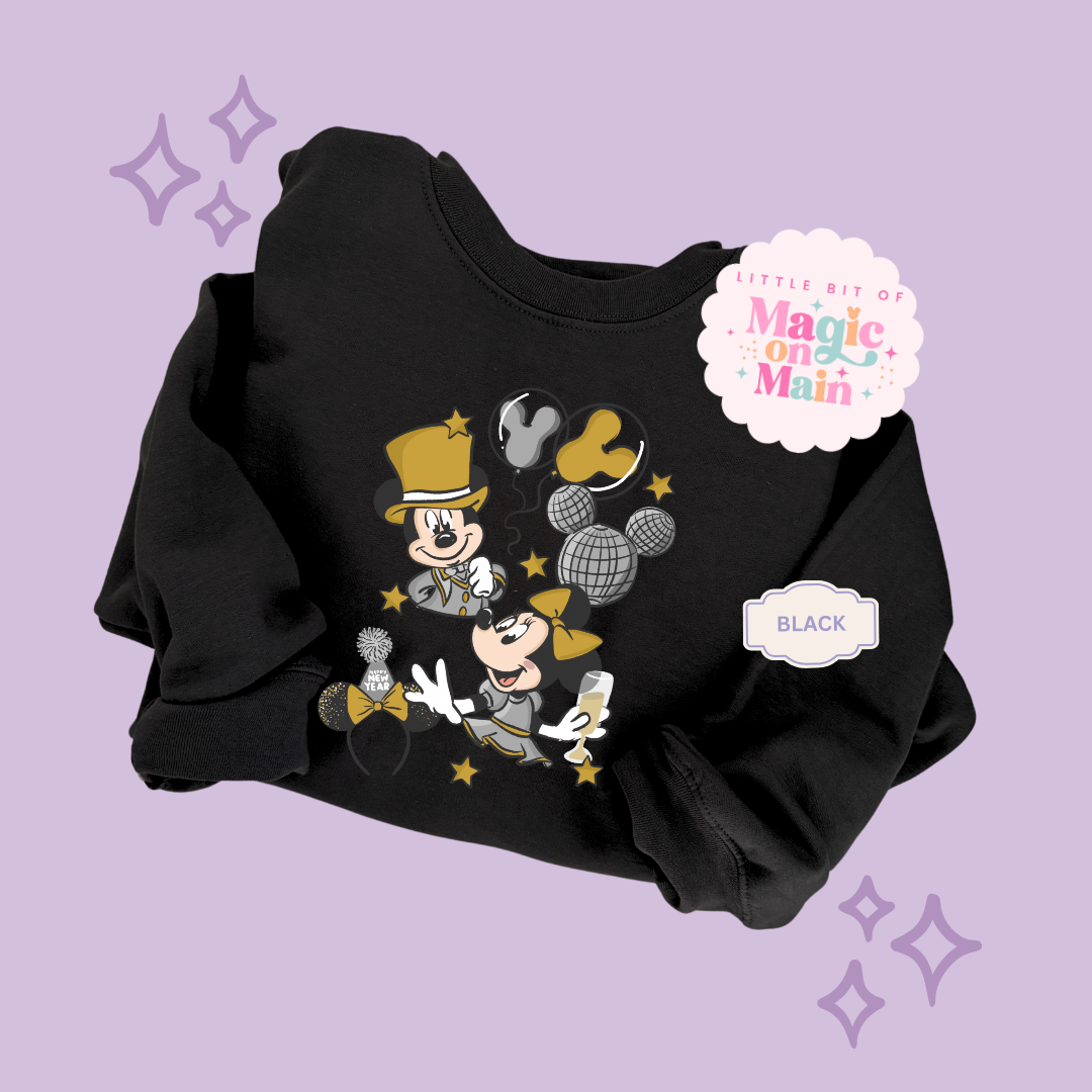 PRINTED NYE SILVER/GOLD - ADULT SWEATSHIRT