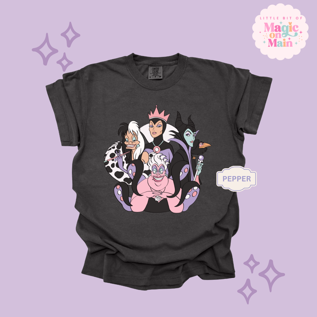 PRINTED VILLAINS - ADULT T-SHIRT