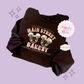 EMBROIDERED MAIN STREET BAKERY PINK - ADULT SWEATSHIRT