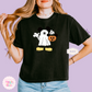 PRINTED MICKEY GHOST - WOMENS BOXY T-SHIRT