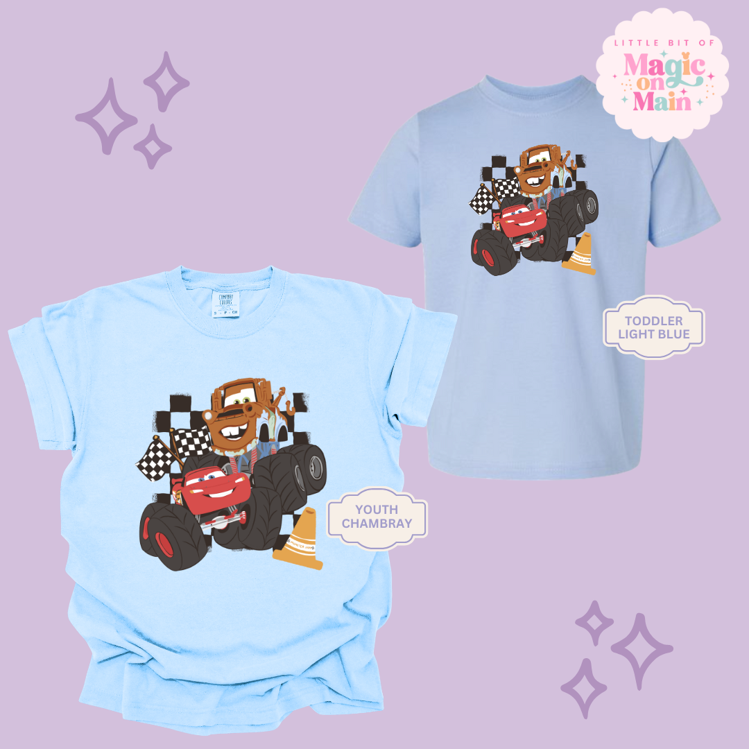 PRINTED CAR FRIENDS - YOUTH/TODDLER