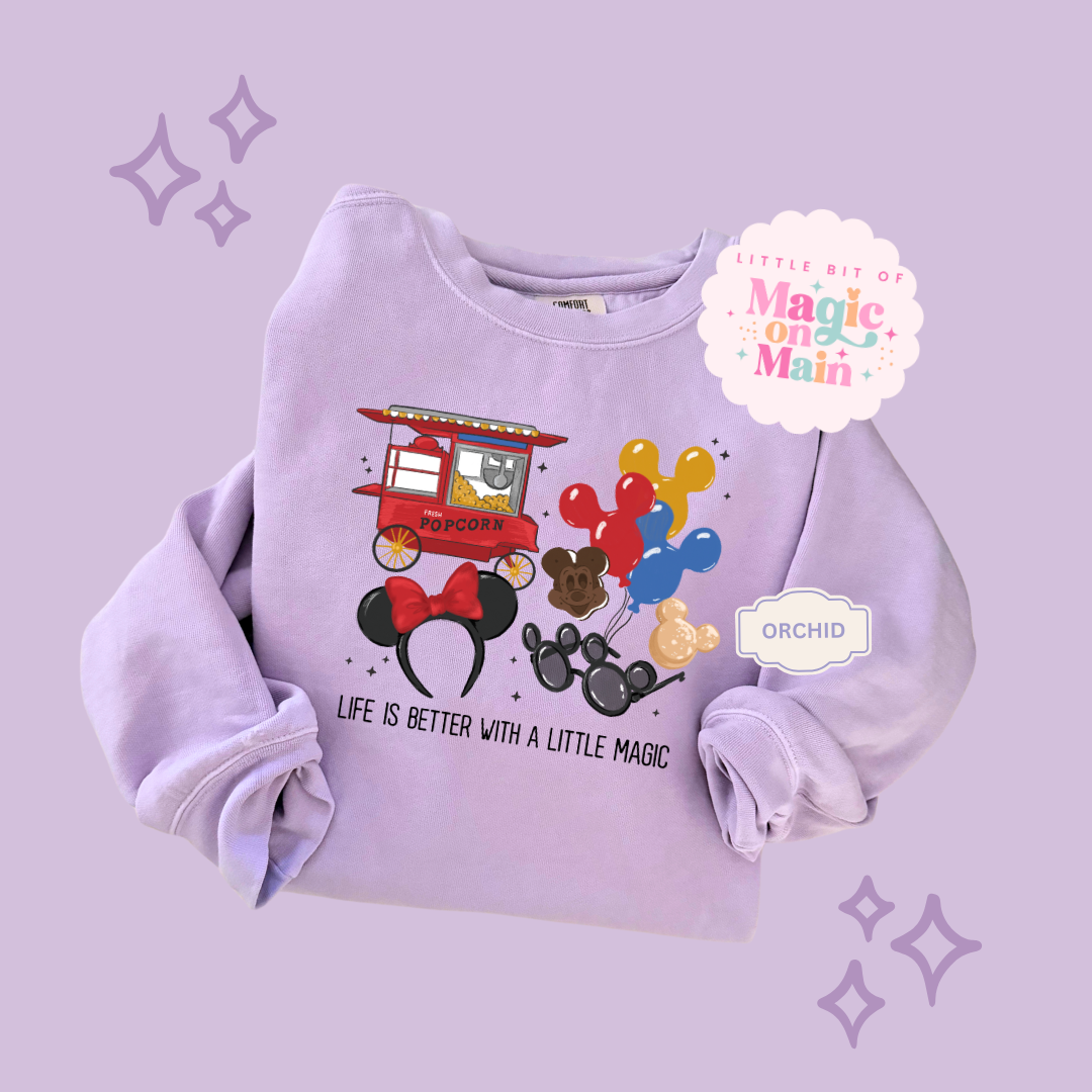 PRINTED LIFE IS BETTER - ADULT SWEATSHIRT 10040