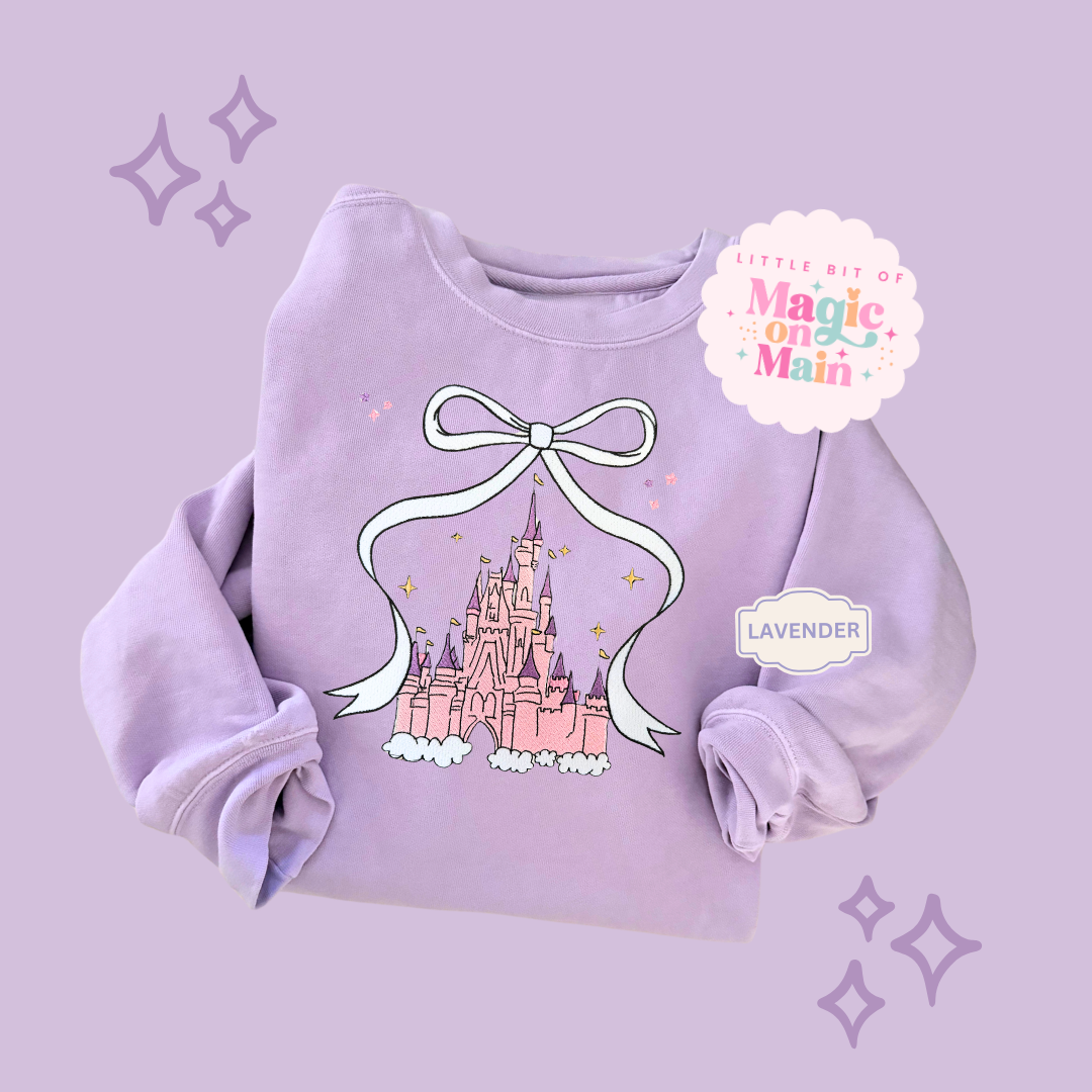 EMBROIDERED CASTLE - ADULT SWEATSHIRT