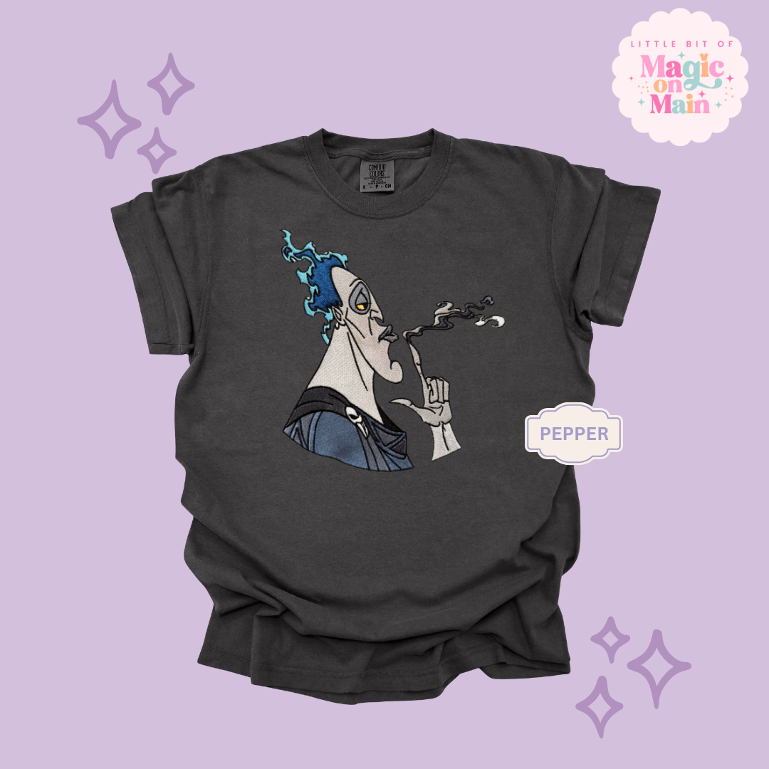 EMBROIDERED HADES  - ADULT T-SHIRT