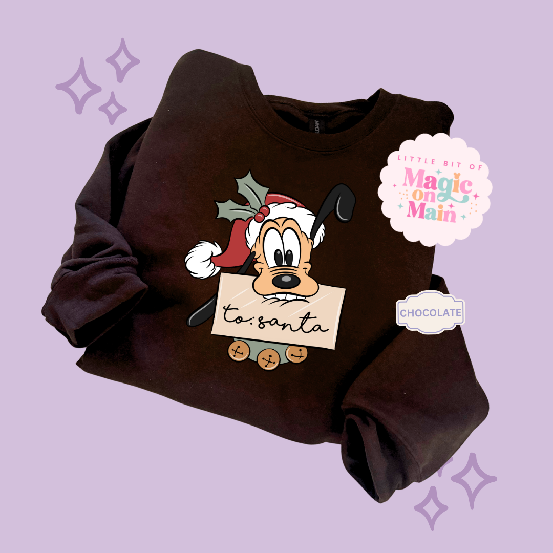 PRINTED PLUTO CHRISTMAS - ADULT SWEATSHIRT
