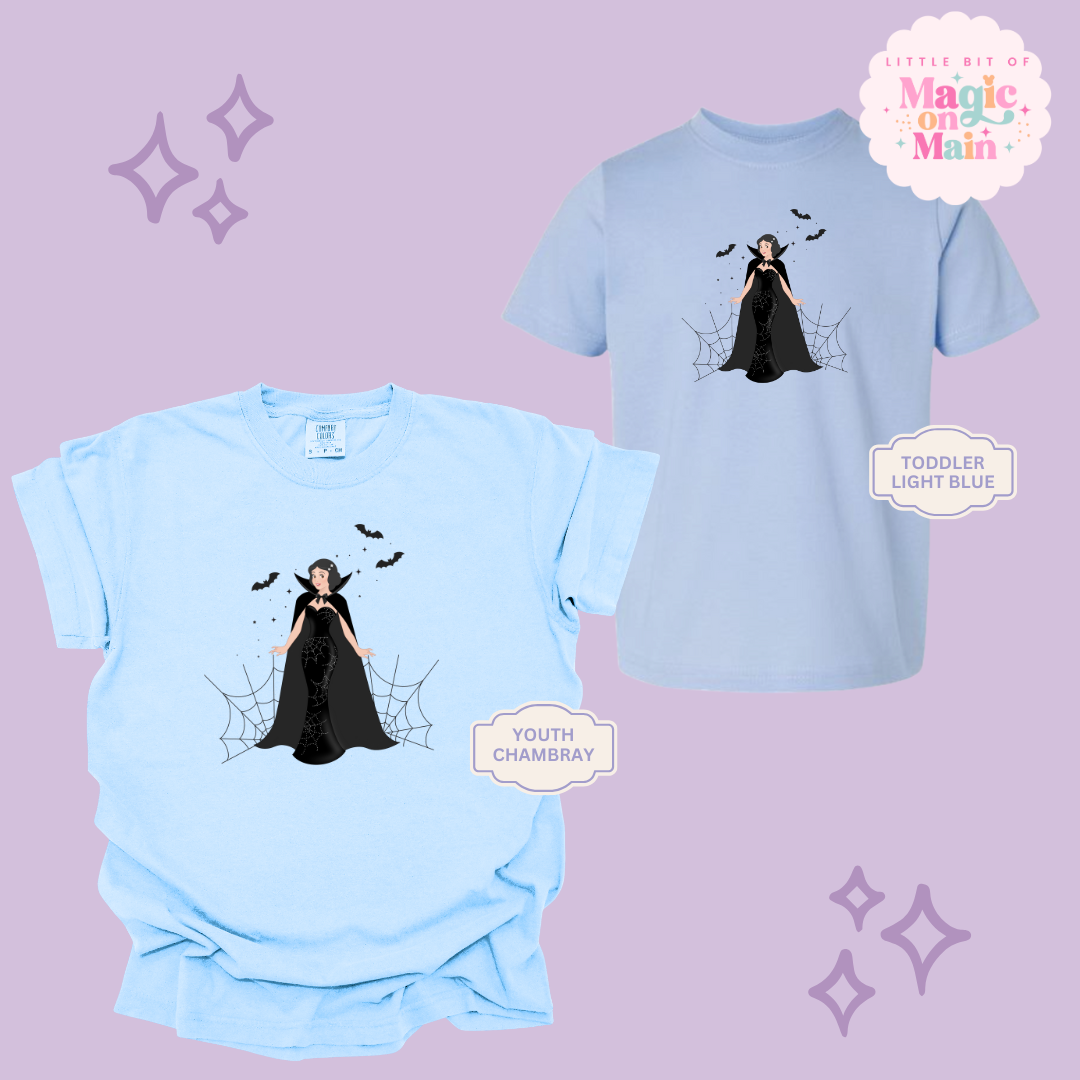 PRINTED SPOOKY SNOW WHITE - YOUTH/TODDLER