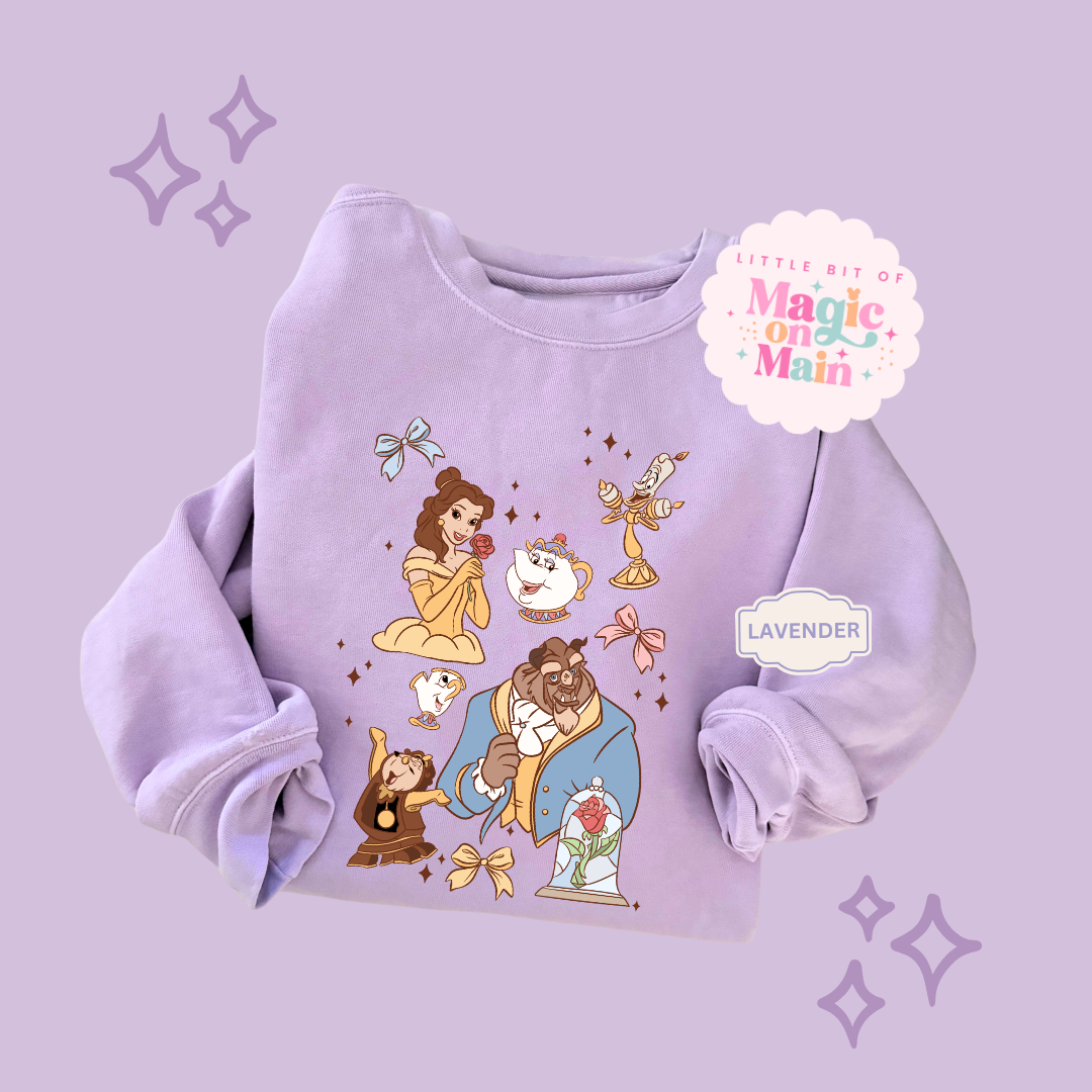 PRINTED BELLE - ADULT SWEATSHIRT 10044