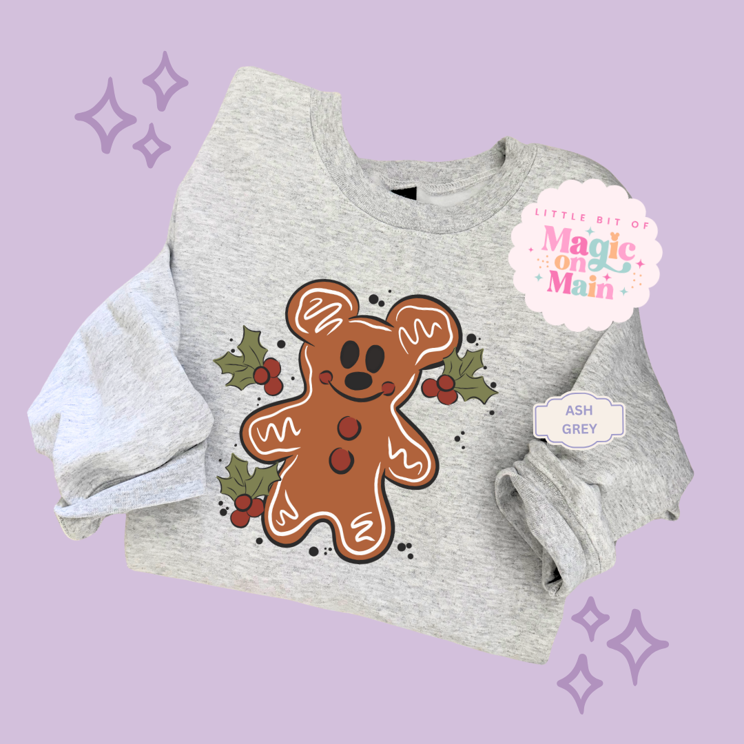 PRINTED GINGERBREAD - ADULT SWEATSHIRT