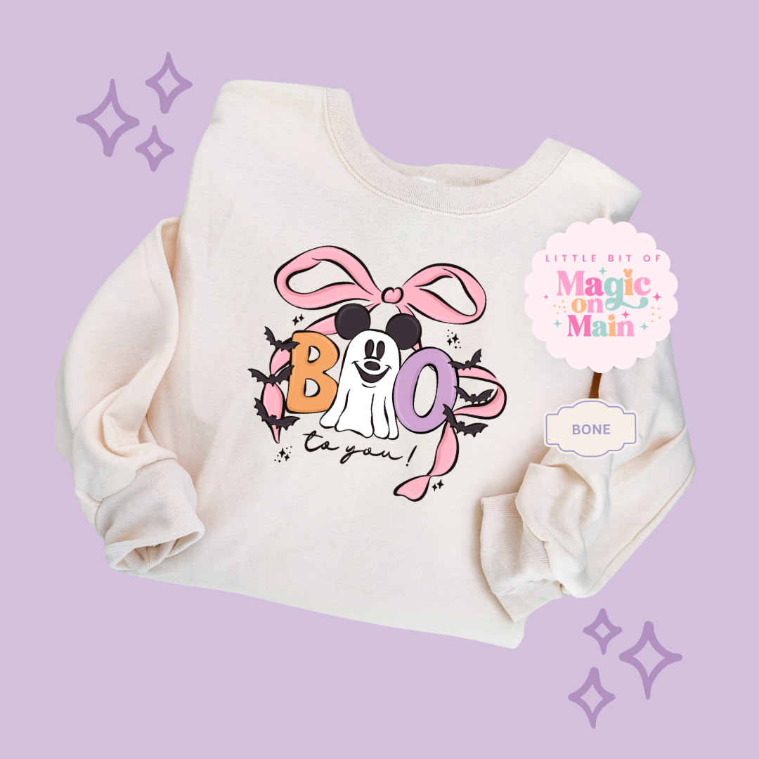 PRINTED BOO - EXCLUSIVE TO MoM - ADULT SWEATSHIRT 10061