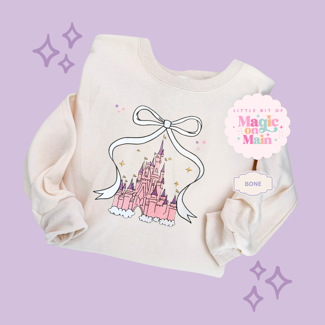 EMBROIDERED CASTLE - ADULT SWEATSHIRT
