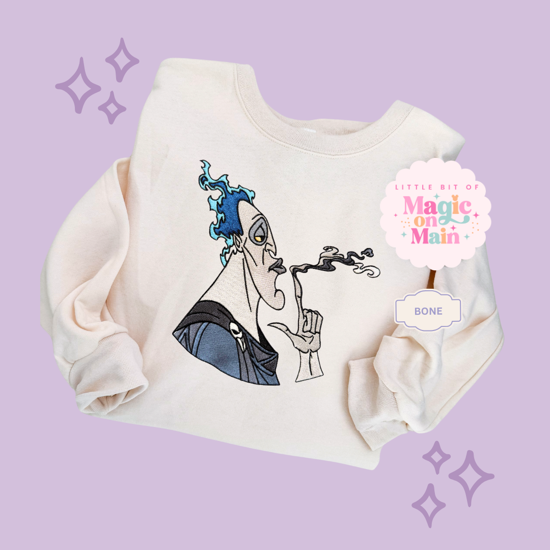 EMBROIDERED HADES - ADULT SWEATSHIRT