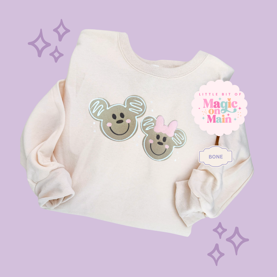 EMBROIDERED GINGERBREAD - EXCLUSIVE TO MoM - ADULT SWEATSHIRT